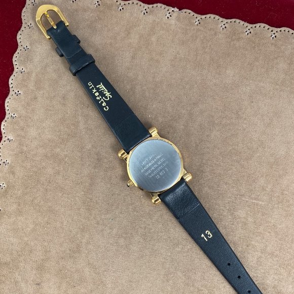 Vintage Jaz Paris Ladies French Designer Watch New Black Strap - Picture 7 of 12